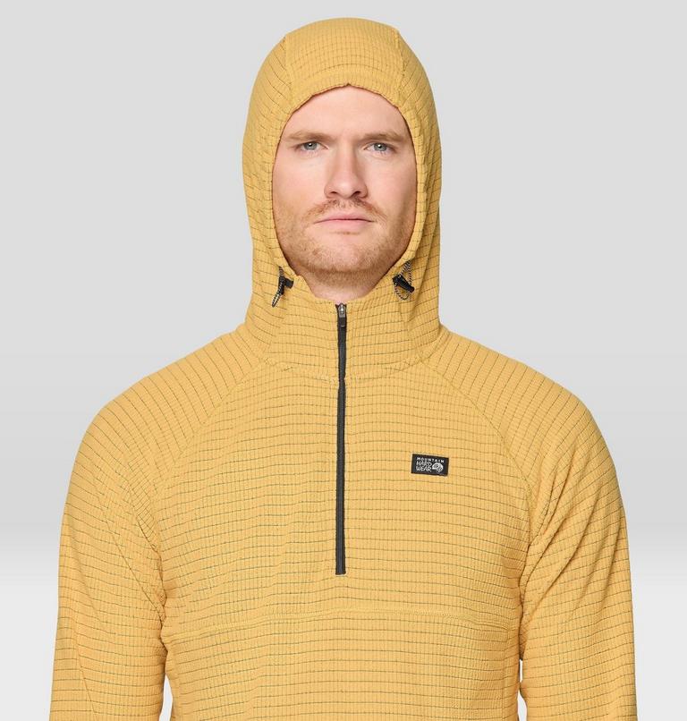 Men's Summit Grid Hoody, Color: Sundown Gold, image 4