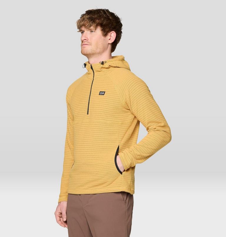 Men's Summit Grid Hoody, Color: Sundown Gold, image 5