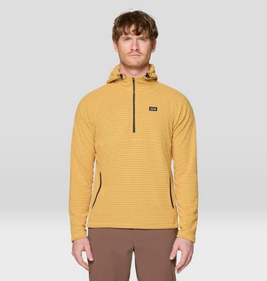 Men's Summit Grid Hoody, Color: Sundown Gold, image 5