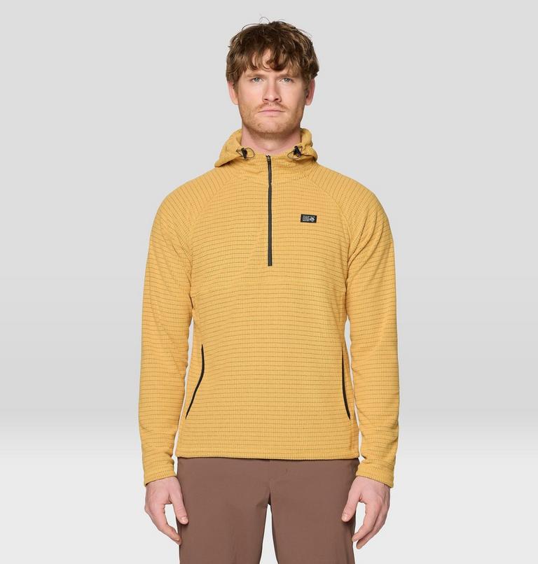 Men's Summit Grid Hoody, Color: Sundown Gold, image 1