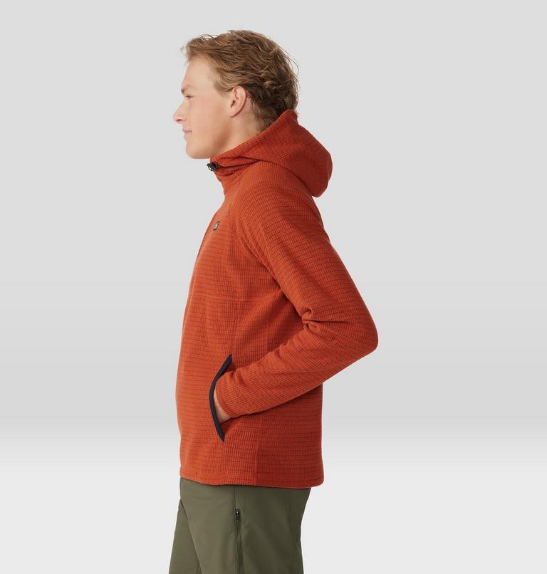 Men's Summit Grid Hoody, Color: Dark Copper, image 3