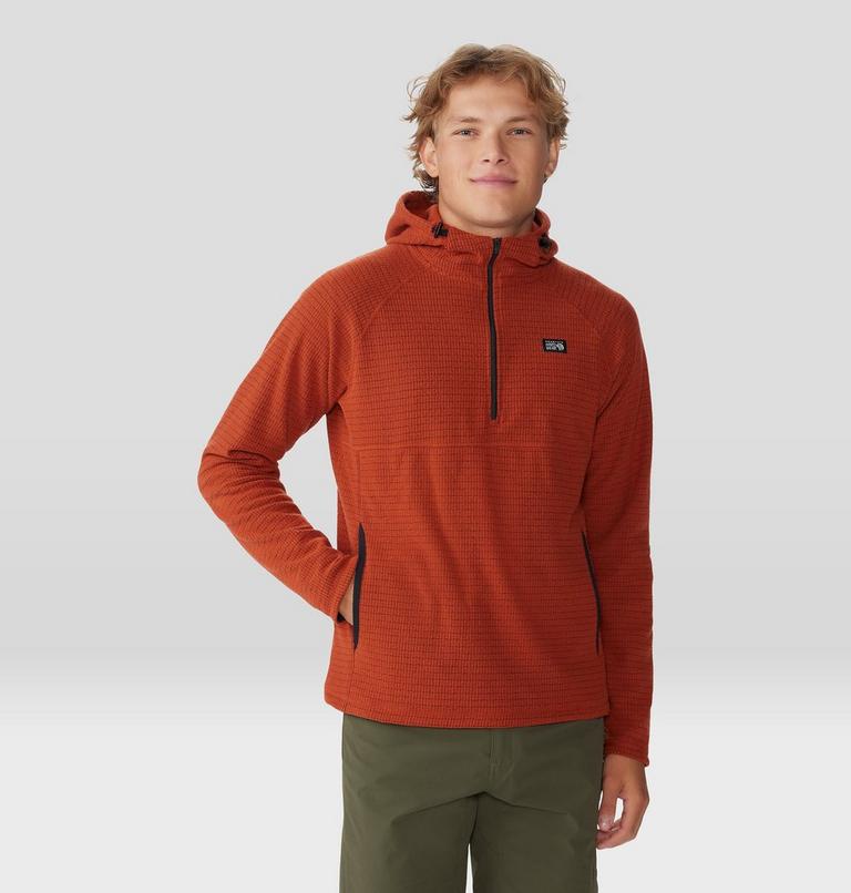 Men's Summit Grid Hoody, Color: Dark Copper, image 5