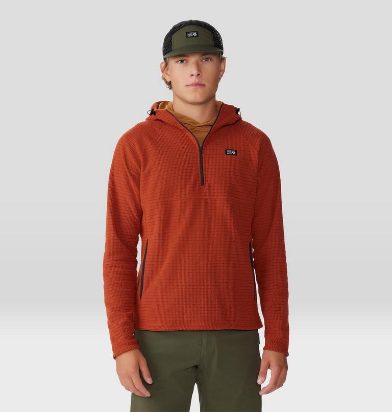 Men's Summit Grid Hoody, Color: Dark Copper, image 6