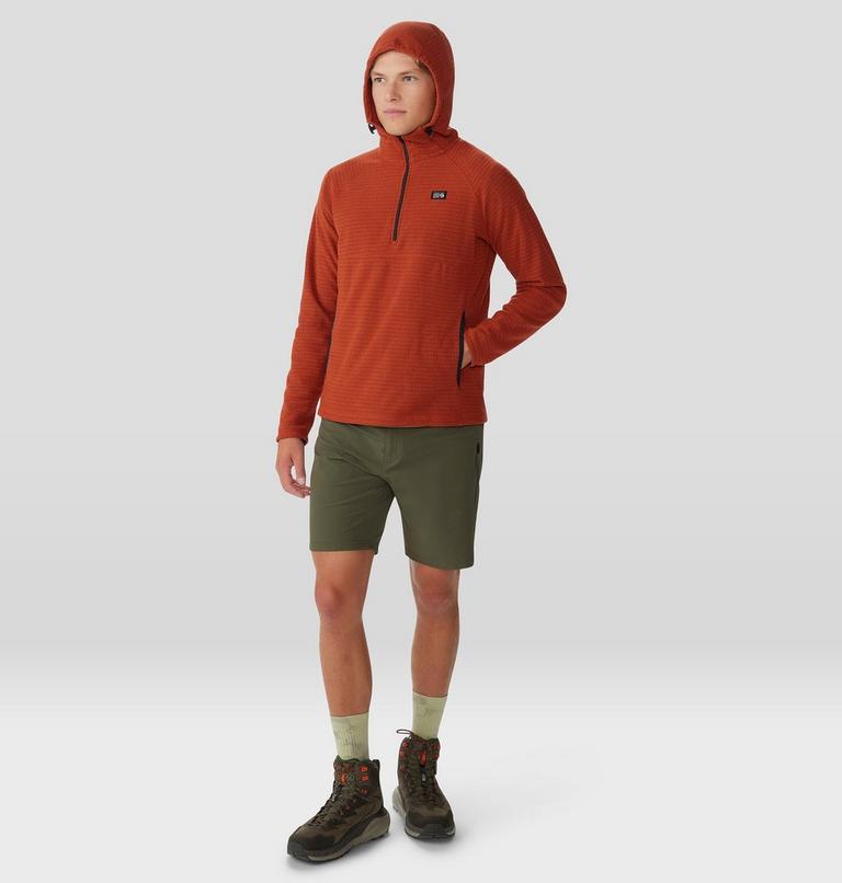 Men's Summit Grid Hoody, Color: Dark Copper, image 7