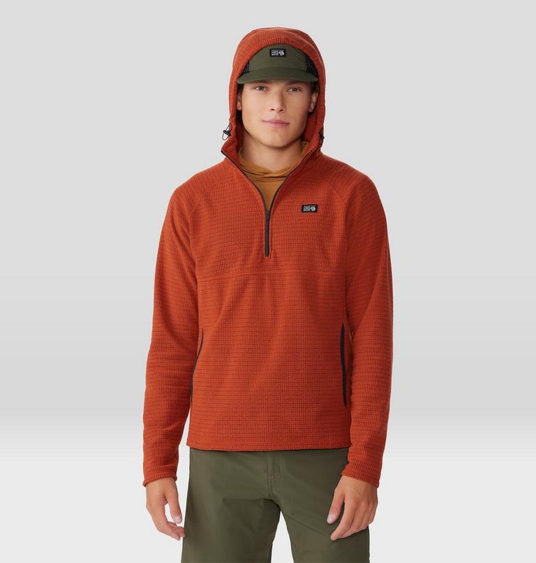 Men's Summit Grid Hoody, Color: Dark Copper, image 1