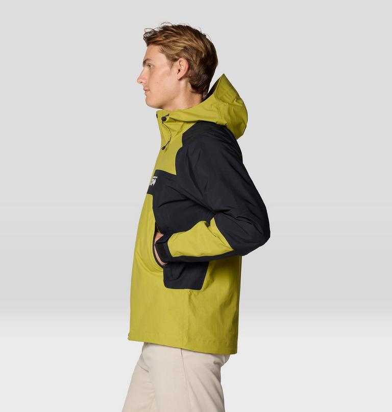 Homme Dry Times Hooded Veste, Color: Moon Moss, Black, image 4