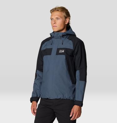 Men's Dry Times Hooded Jacket, Color: Moon Blue, Black, image 4