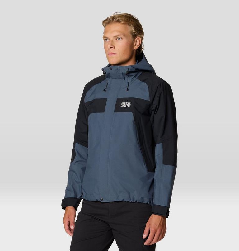 Homme Dry Times Hooded Veste, Color: Moon Blue, Black, image 4
