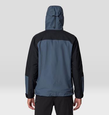 Men's Dry Times Hooded Jacket, Color: Moon Blue, Black, image 3