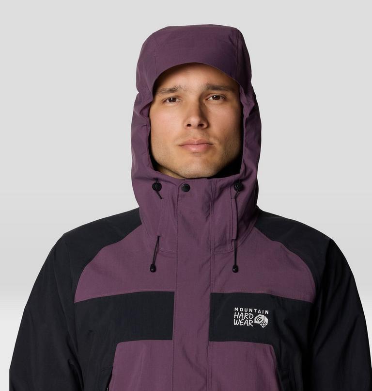 Men's Dry Times Hooded Jacket, Color: Dusty Purple, Black, image 4