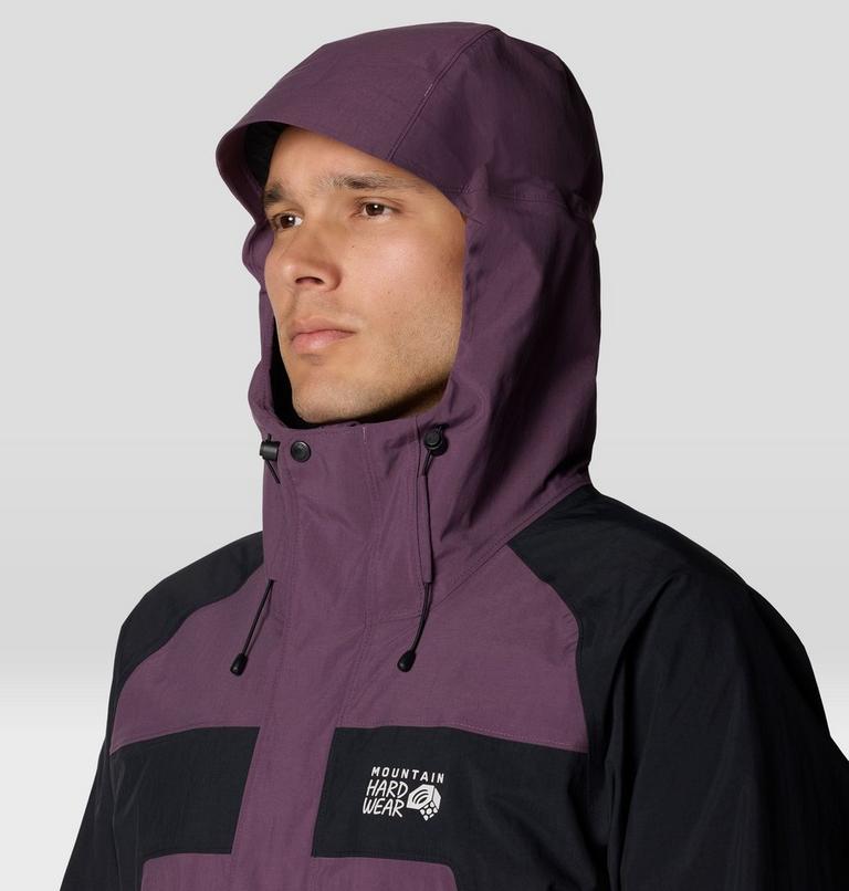 Men's Dry Times Hooded Jacket, Color: Dusty Purple, Black, image 5
