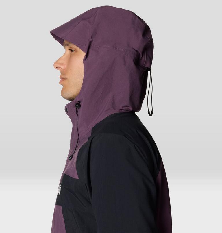 Men's Dry Times Hooded Jacket, Color: Dusty Purple, Black, image 6