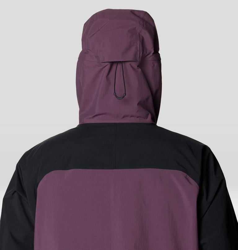 Men's Dry Times Hooded Jacket, Color: Dusty Purple, Black, image 7