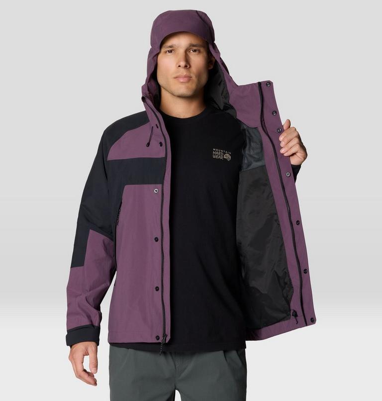 Men's Dry Times Hooded Jacket, Color: Dusty Purple, Black, image 10