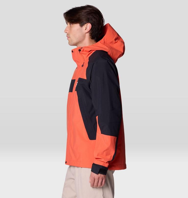 Men's Dry Times Hooded Jacket, Color: Aspect, Black, image 3