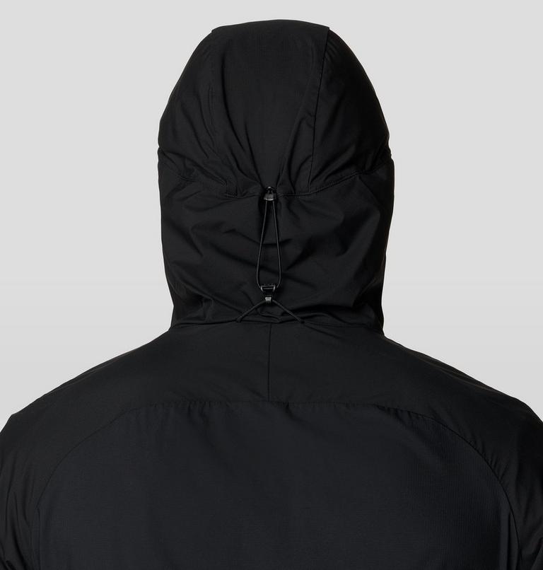 Men's Kor AirShell Hybrid Hooded Jacket, Color: Black, image 7