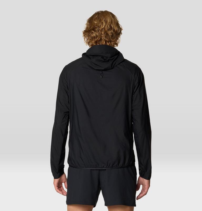 Men's Kor AirShell Hybrid Hooded Jacket, Color: Black, image 3