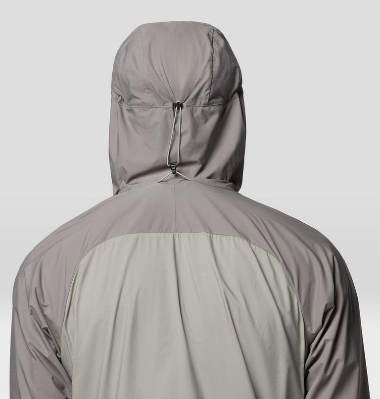 Men's Kor AirShell Hybrid Hooded Jacket, Color: Half Moon Grey, Approaching Storm, image 9