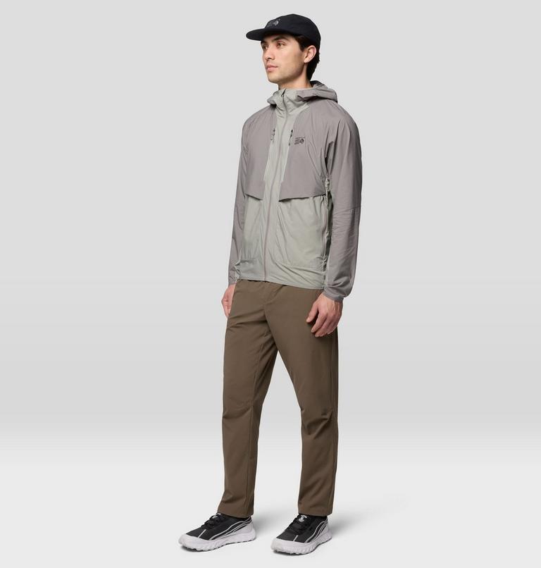 Men's Kor AirShell Hybrid Hooded Jacket, Color: Half Moon Grey, Approaching Storm, image 2