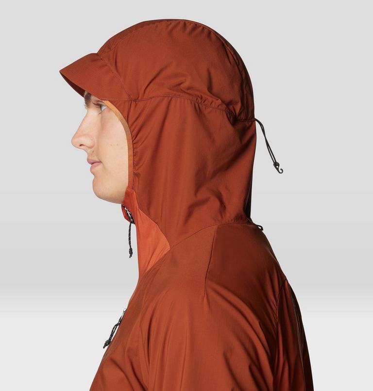 Men's Kor AirShell Hybrid Hooded Jacket, Color: Iron Oxide, Raw Carnelian, image 6
