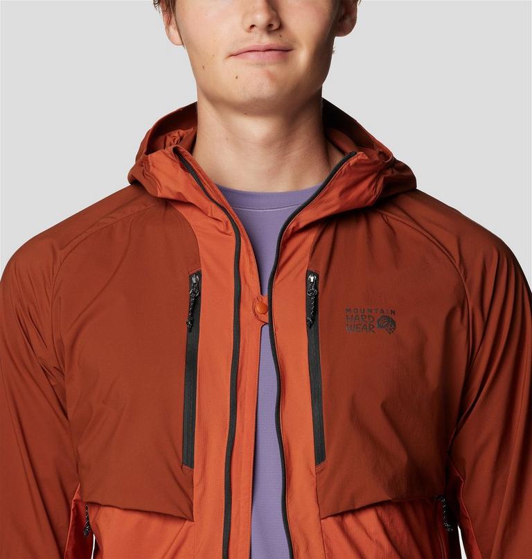 Men's Kor AirShell Hybrid Hooded Jacket, Color: Iron Oxide, Raw Carnelian, image 8