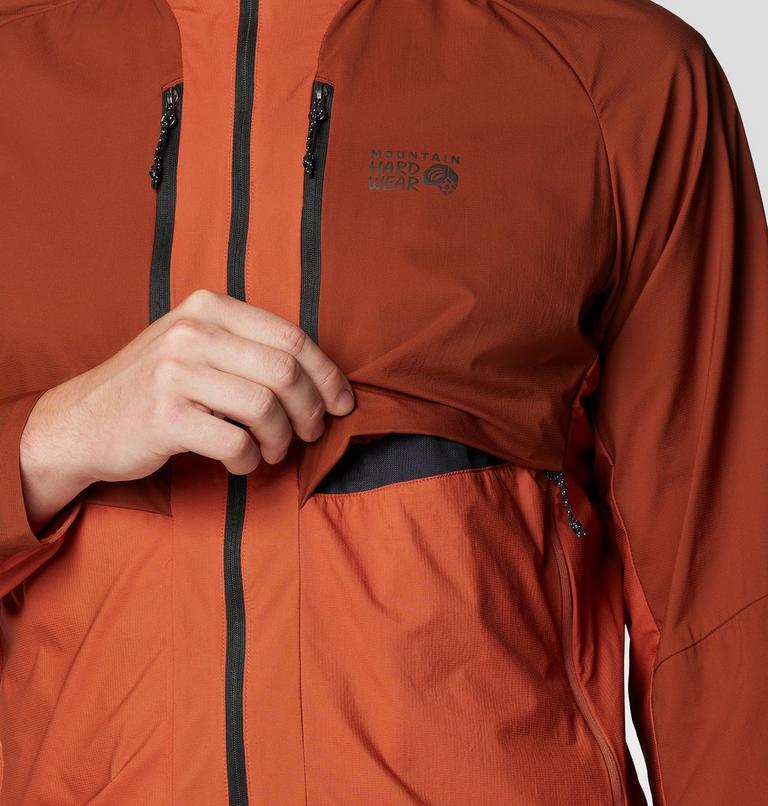 Men's Kor AirShell Hybrid Hooded Jacket, Color: Iron Oxide, Raw Carnelian, image 9