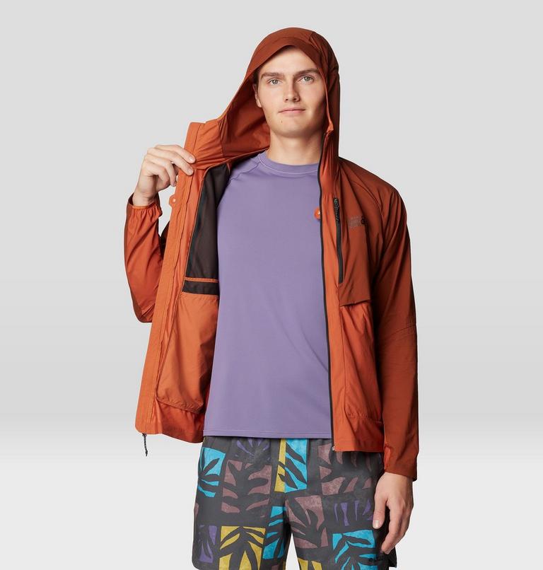 Men's Kor AirShell Hybrid Hooded Jacket, Color: Iron Oxide, Raw Carnelian, image 10