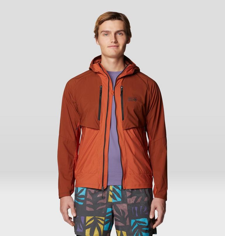 Men's Kor AirShell Hybrid Hooded Jacket, Color: Iron Oxide, Raw Carnelian, image 12