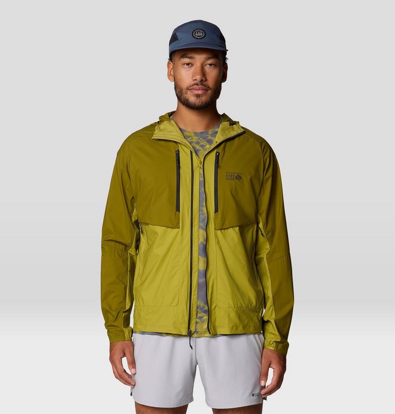 Men's Kor AirShell Hybrid Hooded Jacket, Color: Vetiver, Moon Moss, image 16
