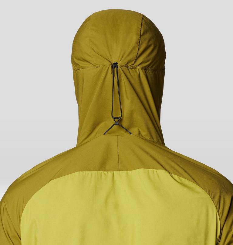 Men's Kor AirShell Hybrid Hooded Jacket, Color: Vetiver, Moon Moss, image 7