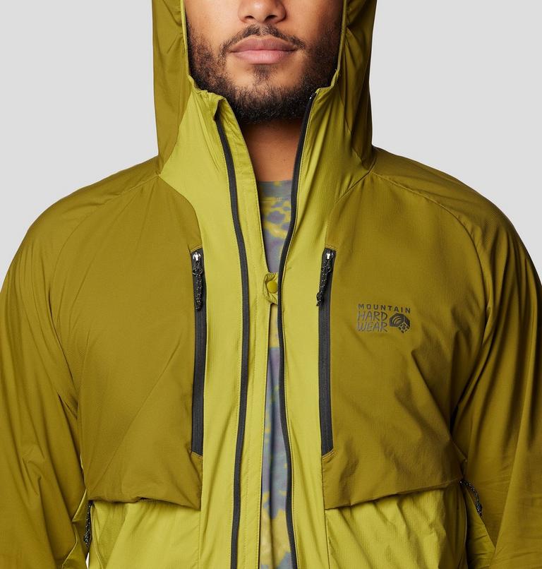 Men's Kor AirShell Hybrid Hooded Jacket, Color: Vetiver, Moon Moss, image 8