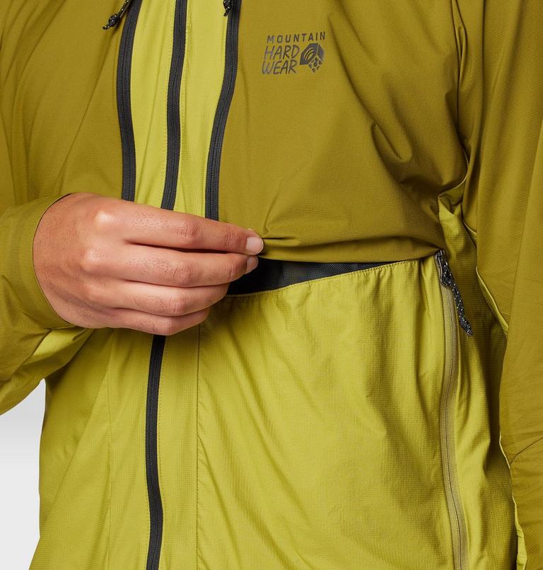 Men's Kor AirShell Hybrid Hooded Jacket, Color: Vetiver, Moon Moss, image 9