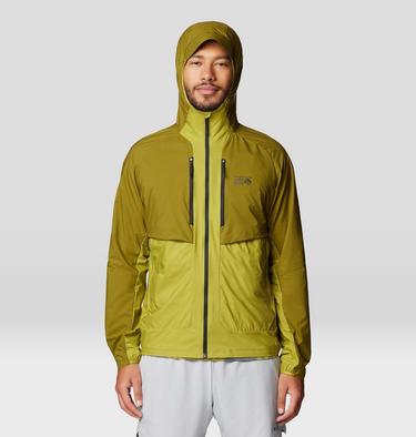 Homme Kor AirShell Hybrid Hooded Veste, Color: Vetiver, Moon Moss, image 5