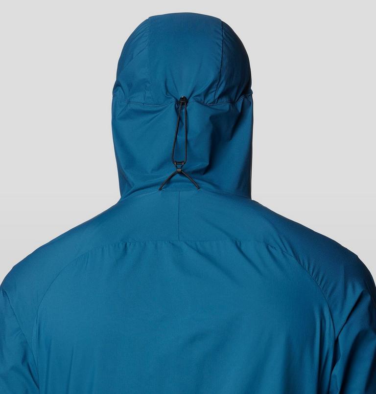 Men's Kor AirShell Hybrid Hooded Jacket, Color: Dark Caspian, image 7