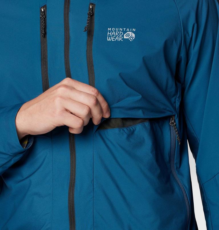 Men's Kor AirShell Hybrid Hooded Jacket, Color: Dark Caspian, image 9