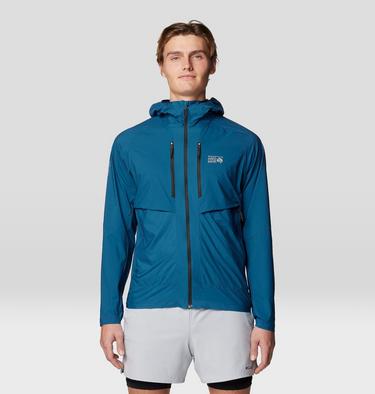 Homme Kor AirShell Hybrid Hooded Veste, Color: Dark Caspian, image 1