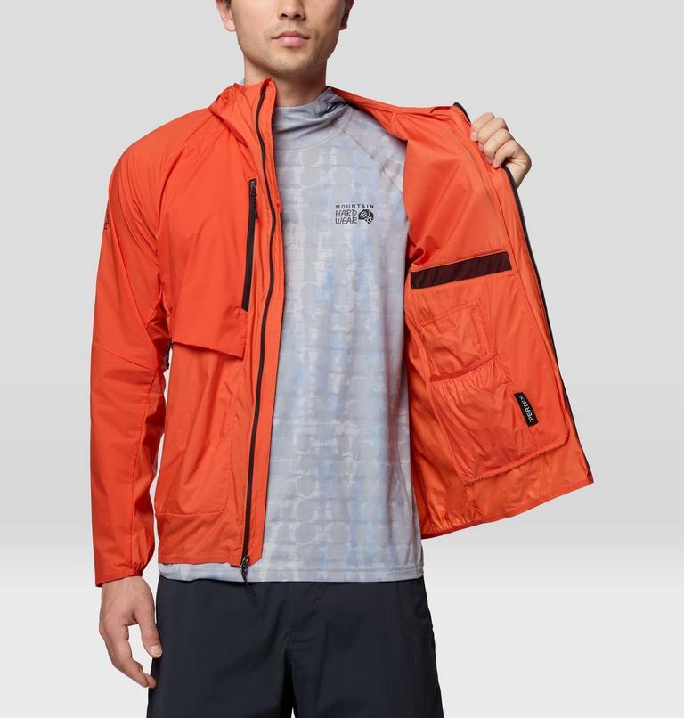 Men's Kor AirShell Hybrid Hooded Jacket, Color: Aspect, image 10