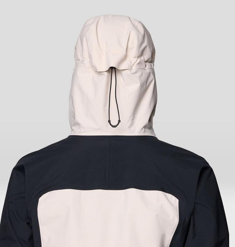 Women's Dry Times Hooded Jacket, Color: Talc, Black, image 10