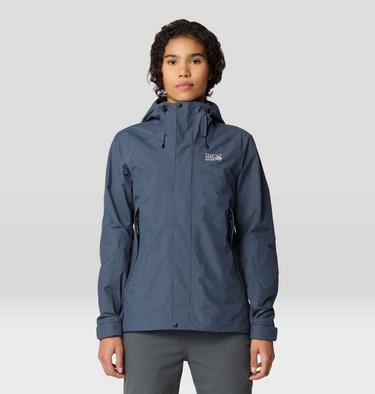 Women's Dry Times Hooded Jacket, Color: Moon Blue, image 5