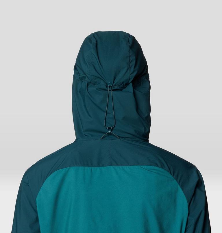 Women's Kor AirShell Hybrid Hooded Jacket, Color: Dark Marsh, Jack Pine, image 7