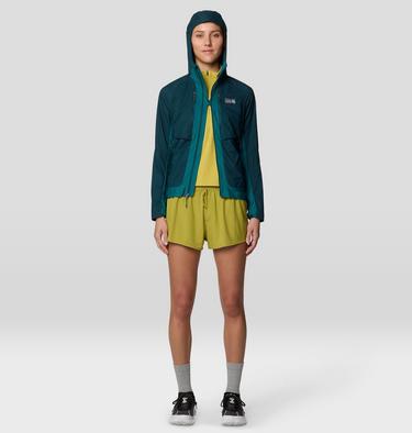 Women's Kor AirShell Hybrid Hooded Jacket, Color: Dark Marsh, Jack Pine, image 10