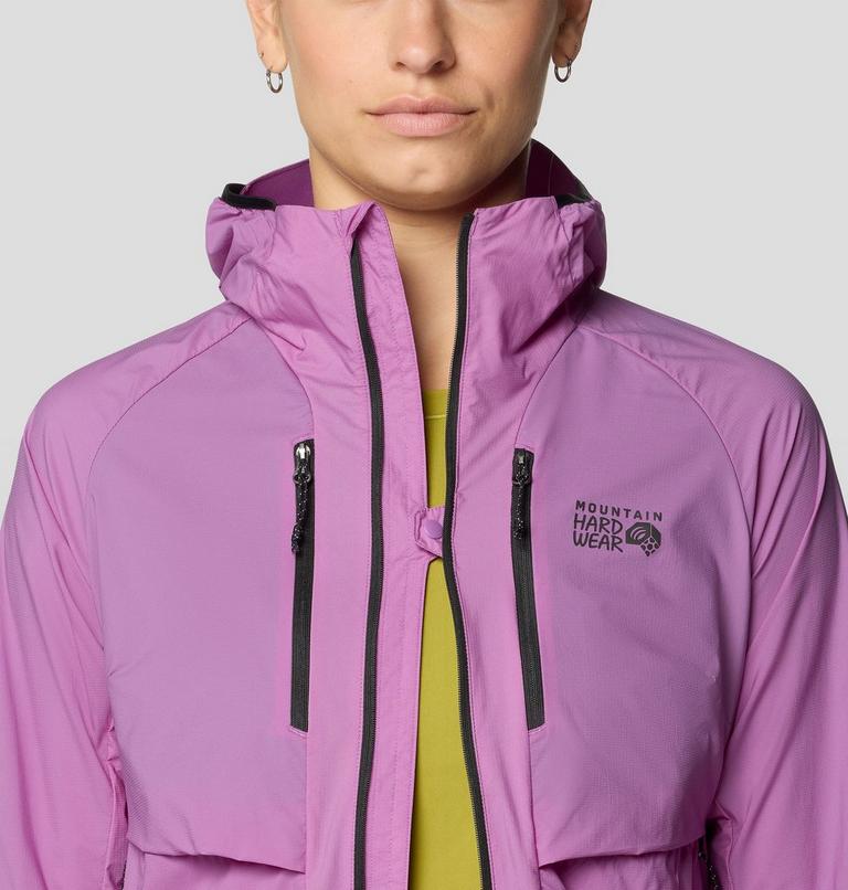 Women's Kor AirShell Hybrid Hooded Jacket, Color: Lilac Glow, image 9
