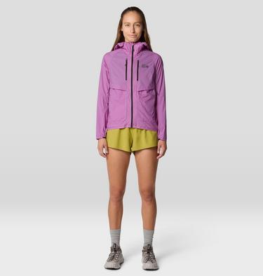 Women's Kor AirShell Hybrid Hooded Jacket, Color: Lilac Glow, image 6