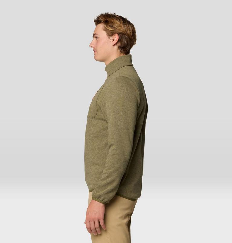 Men's Route Out 1/2 Zip, Color: Combat Green, image 3