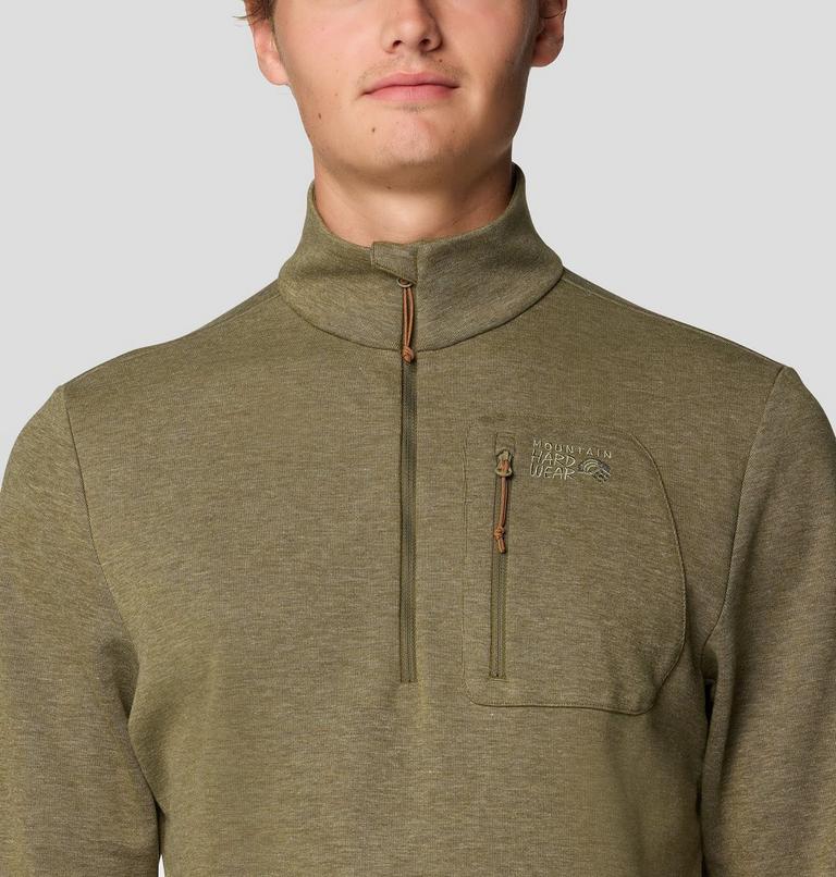 Men's Route Out 1/2 Zip, Color: Combat Green, image 4