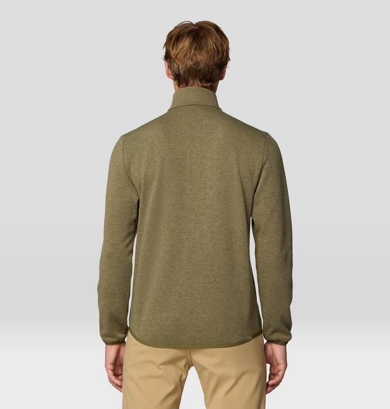 Men's Route Out 1/2 Zip, Color: Combat Green, image 2