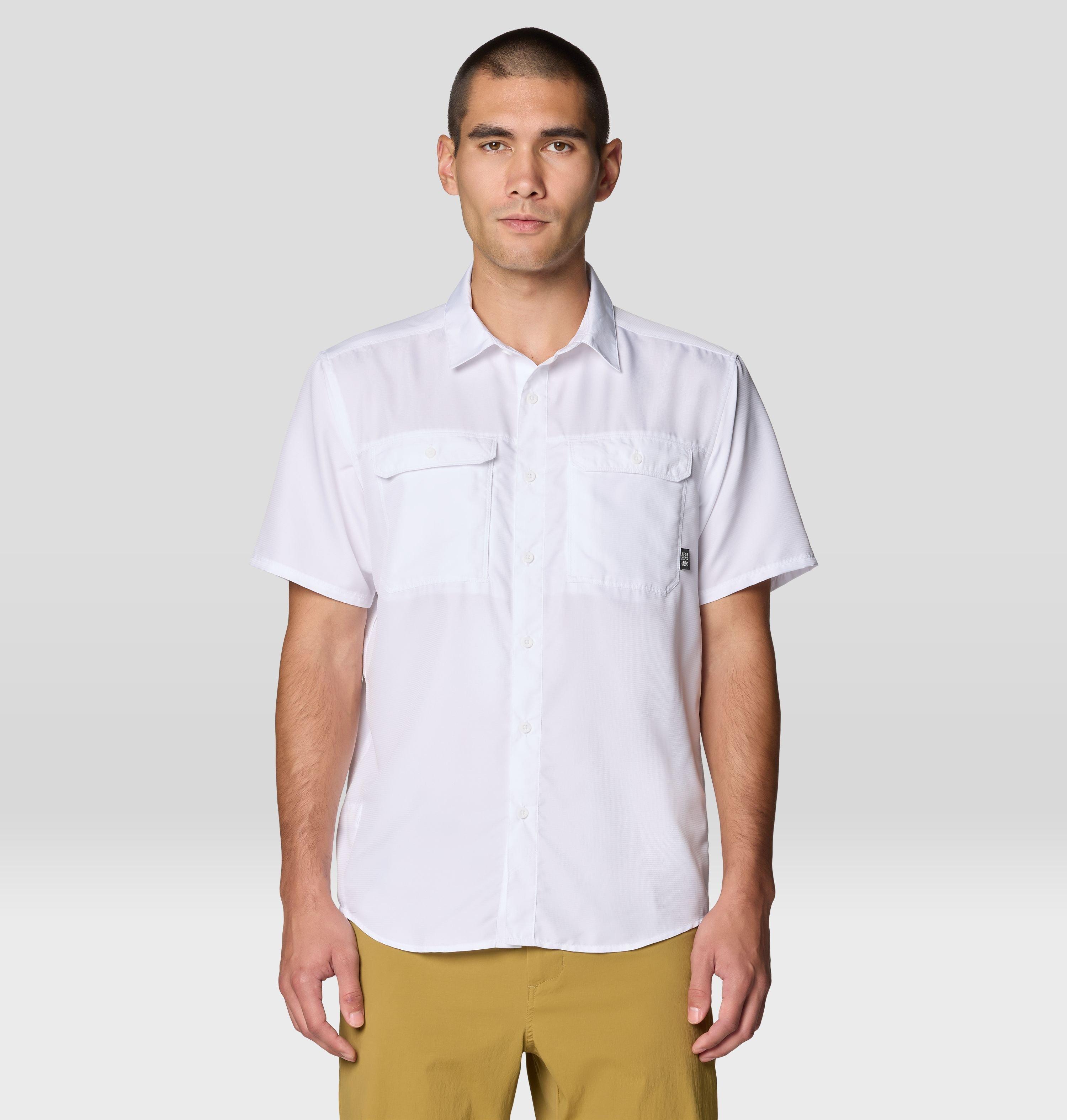 Mountain Hardwear Men's Canyon Short-Sleeve Shirt in White - Size: Medium
