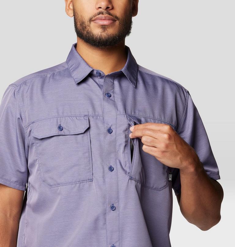 Men's Canyon Short Sleeve Shirt, Color: Dusted Sky, image 7