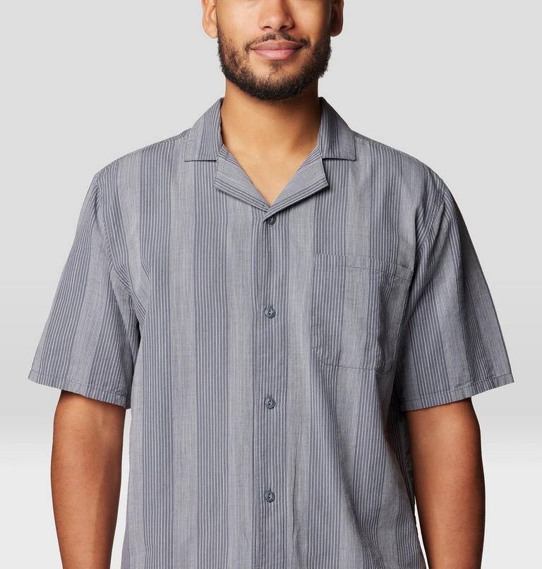 Men's Cottonwood Camp Lite Short Sleeve Shirt, Color: Graphite Strata Stripe, image 5