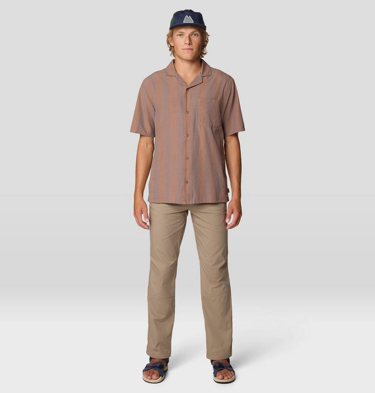 Men's Cottonwood Camp Lite Short Sleeve Shirt, Color: New Clay Strata Stripe, image 6